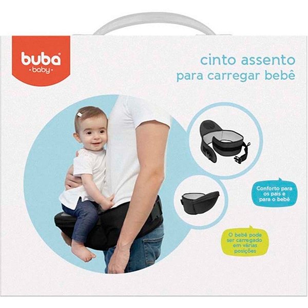 Cinto Assento Para Carregar Bebe Até 25Kg Com Bolsos