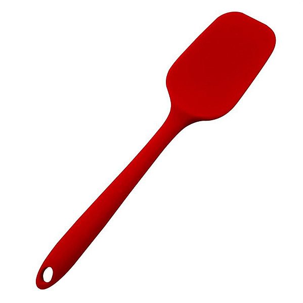 Colher Pá Culinária Silicone 27 cm Vermelha