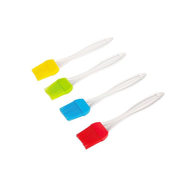 Pincel de  Silicone Com Cabo Plastico de 20 CM