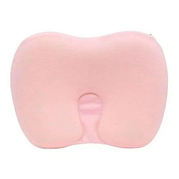 Travesseiro Para Bebê Anatômico Viscoelástico Rosa Buba