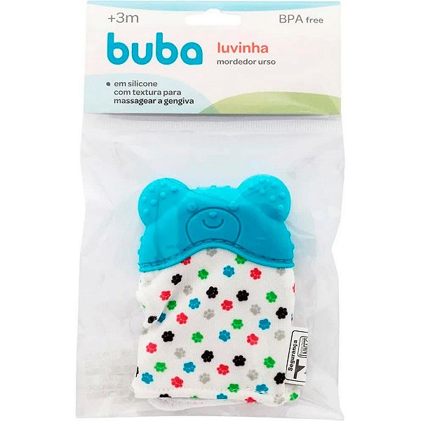 Luvinha Mordedor Urso Azul Buba Baby