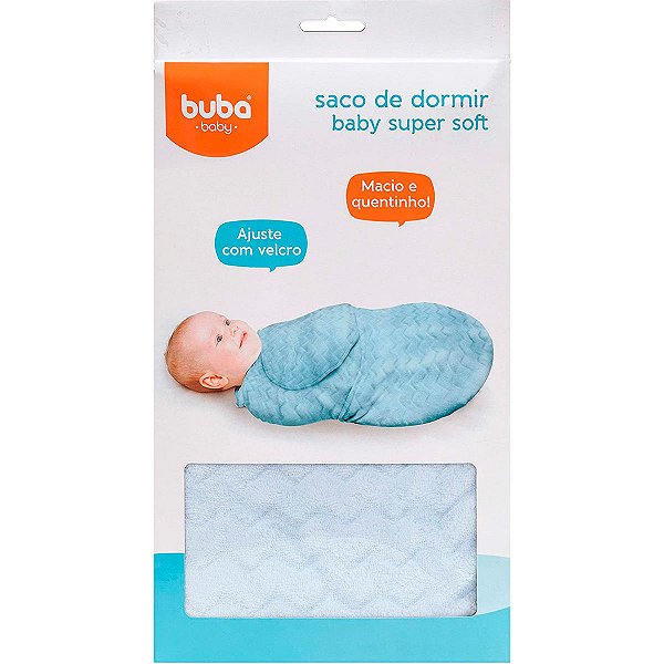 Saco De Dormir Baby Super Soft Azul Buba