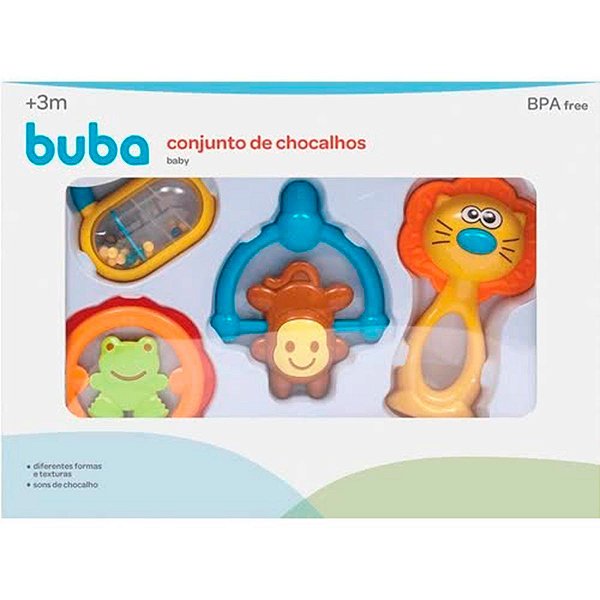 Conjunto De Chocalhos Baby Buba