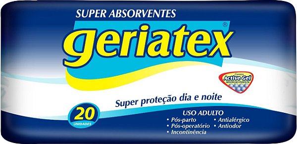 ABSORVENTE GERIÁTRICO GERIATEX - FARDO COM 200 UNIDADES