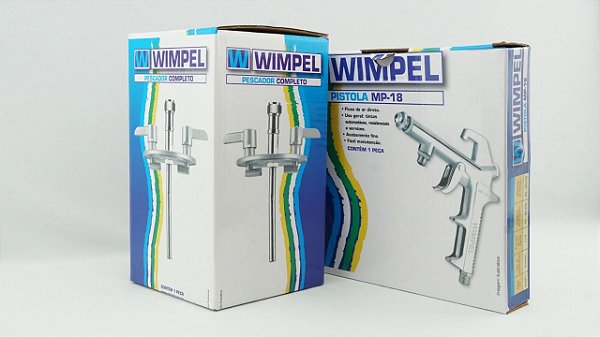 Pistola para emborrachamento MP-18 Completa com tampa e pescador Wimpel