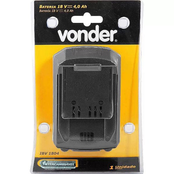 Bateria Intercambiável 18V 4.0AH IBV1804 - vonder
