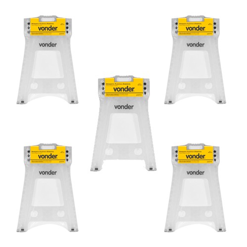 Kit 5 banquetas dobrável 450mm - Vonder