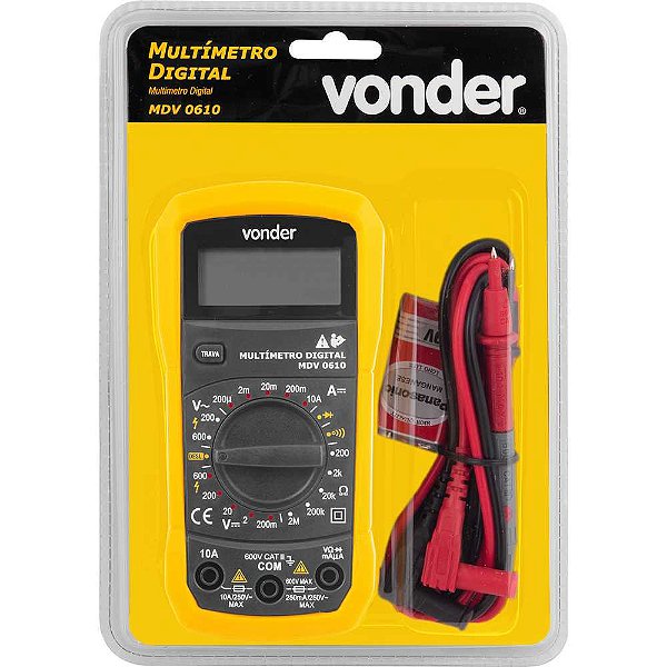 Multímetro digital MDV 0610 - Vonder