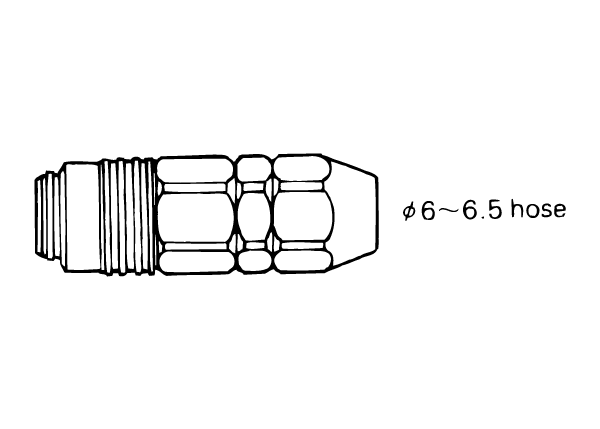Plug Macho 1/4" p/ Engate Rápido  AJQ-02SN AJQ-03SN, - Anest Iwata