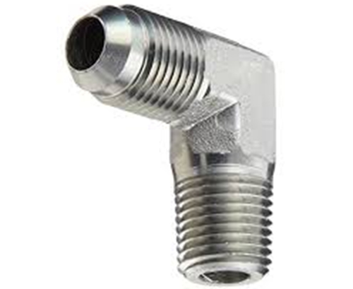 Cotovelo Macho NPT JIC 37º em Aço Inox 316