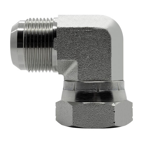 Cotovelo JIC 37º com Fêmea Giratória em Aço Inox 316