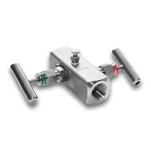 Manifold 2 vias Fêmea NPT 6500 PSI Inox 316