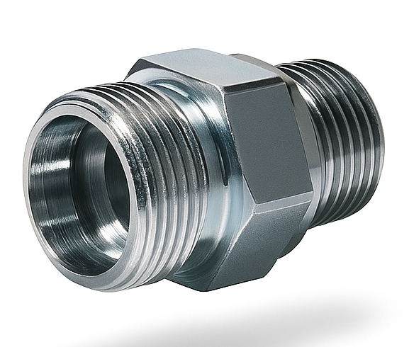 Conector DIN 8424 Macho NPT em Aço Inox 316