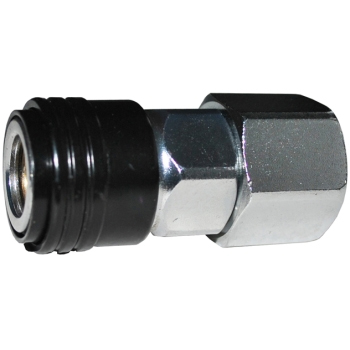 Engate Rápido Capa Preta, Rosca Fêmea