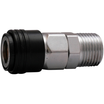 Engate Rápido Capa Preta, Rosca Macho