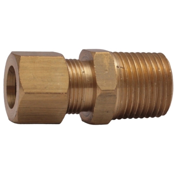 Conector Macho em Latão Tubo x Rosca