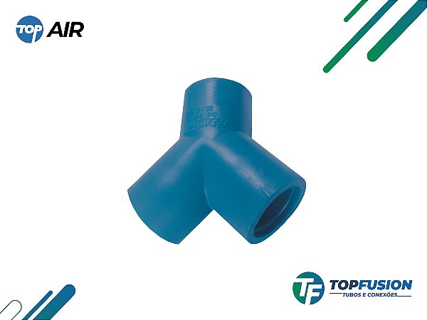 Te Y 45º em PPR para Ar Comprimido - Top Fusion