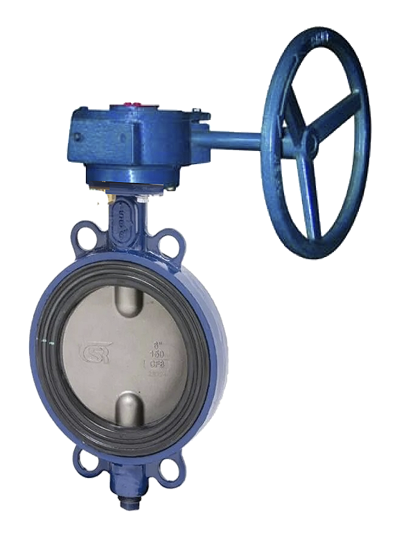 Válvula Borboleta Wafer Classe 150 com Caixa Redutora CSR | 1.1/2” a 36”