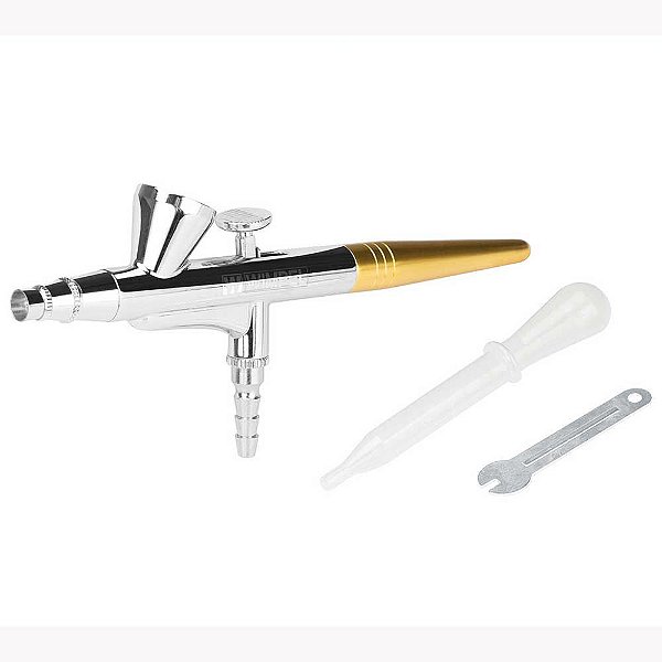 Aerógrafo Profissional Dupla Ação WIMPEL MP-1005 0.35 mm Caneca superior