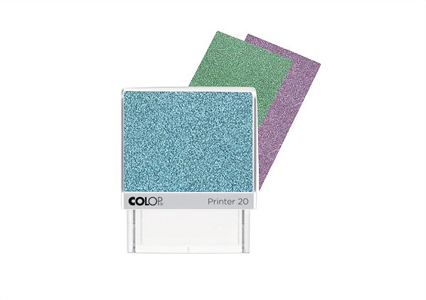 Carimbo Glitter com 3 Folhas