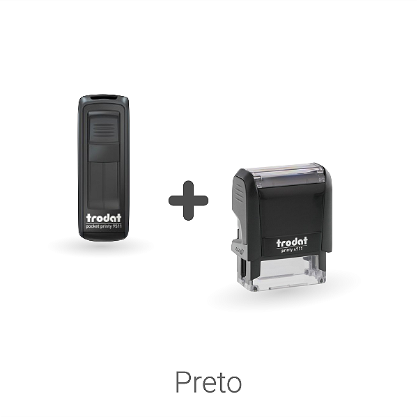 Carimbo médico Preto