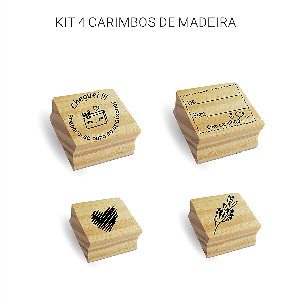 Kit 4 CARIMBOS CHEGUEI