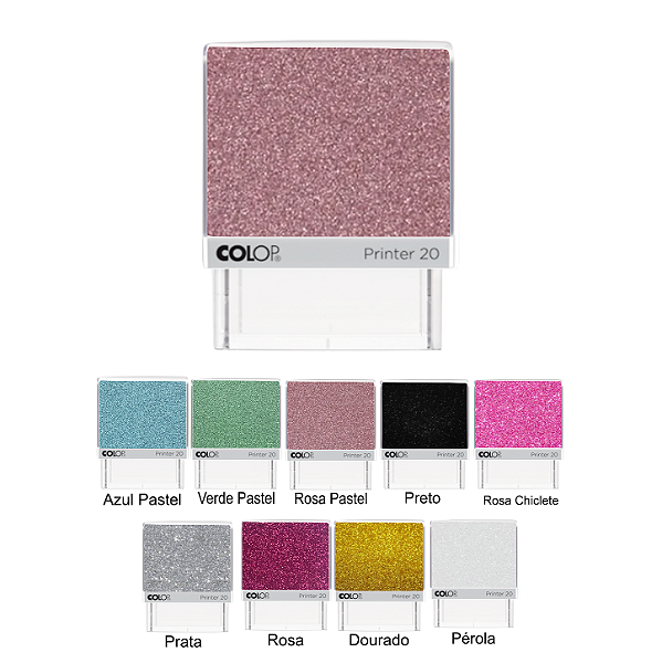Carimbo Glitter Tamanho Padrão
