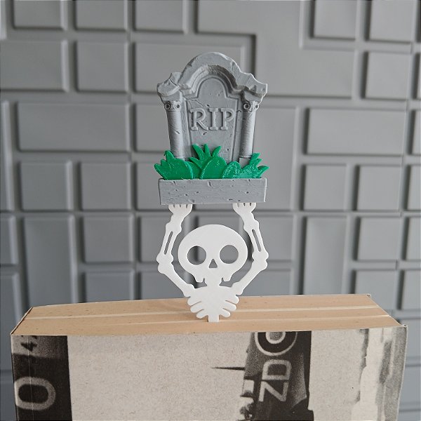 Marcador de Página Caveira