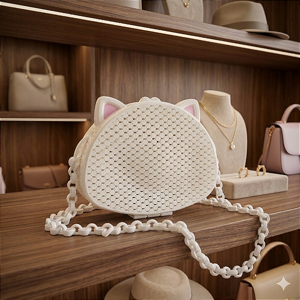 Bolsa Gato Branca