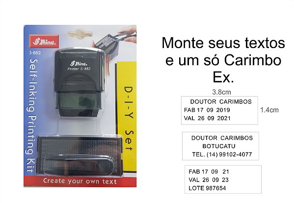 Monte Você Mesmo - Seus Textos em um só carimbo