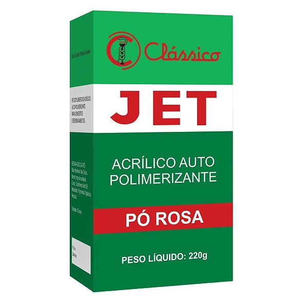 Resina Acrílica Autopolimerizável Jet Pó 220gr - Clássico