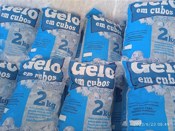 Saco para Gelo 2kg - Alça - 100 Unidades