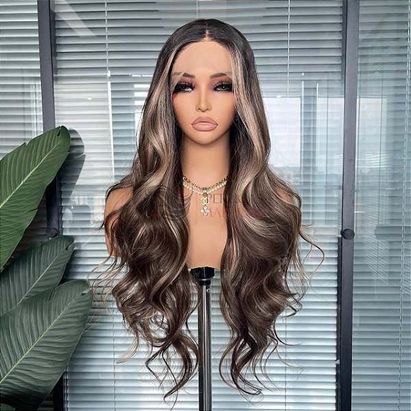 LACE FRONT KAMILLA MORENA COM LUZES 13 x 3