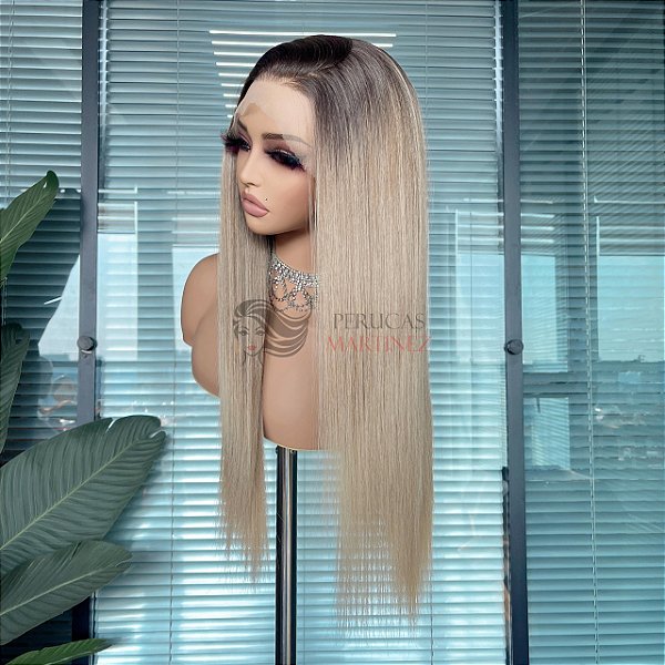 FULL LACE FRONT MELISSA LOIRO ESCURO COM RAIZ 13 X 6