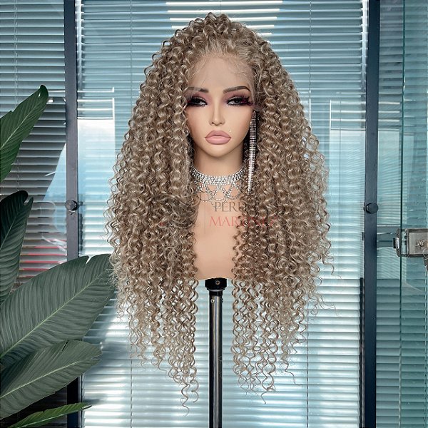 FULL LACE FRONT IZA ENCARACOLADA LOIRA ESCURA 13 X 6