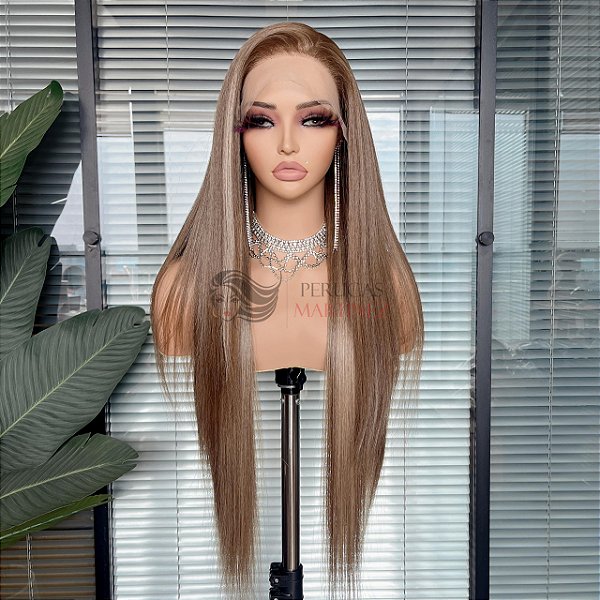 FULL LACE FRONT MELISSA LOIRO ESCURO COM MECHAS 13 X 6