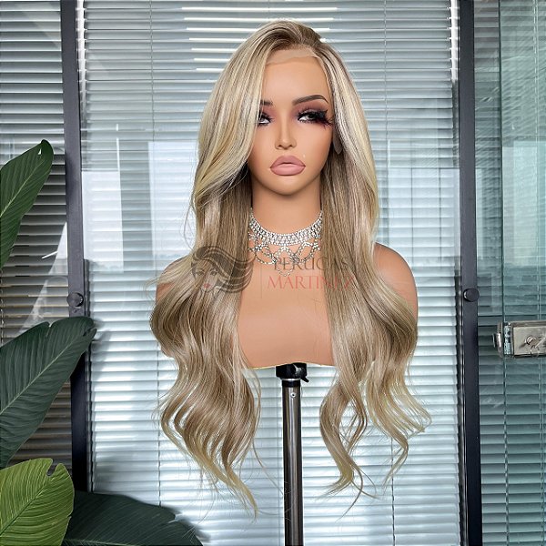 LACE FRONT KAMILLA LOIRO PEROLADO ILUMINADO 13 X 4
