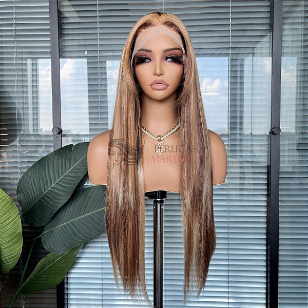 FULL LACE FRONT MELISSA CHOCOLATE COM LUZES 13 x 6