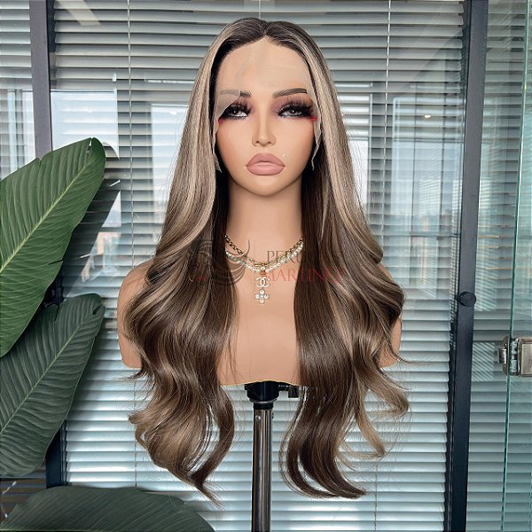 LACE FRONT KAMILLA CASTANHO CLARO ILUMINADO 13 x 4
