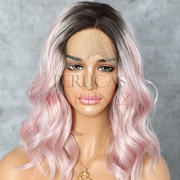 LACE FRONT DANI ROSA CREME COM RAIZ