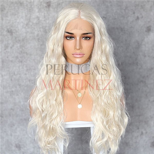 Lace Front  Kátia Loiro Platinado