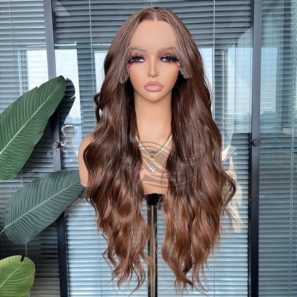 FULL LACE FRONT KÁTIA CASTANHO AVELÃ 13 x 6