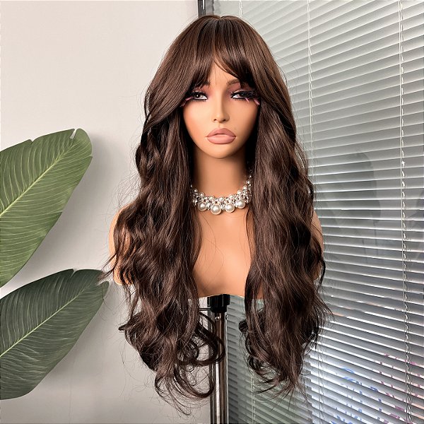 Wig Kamilla Castanho Chocolate Natural