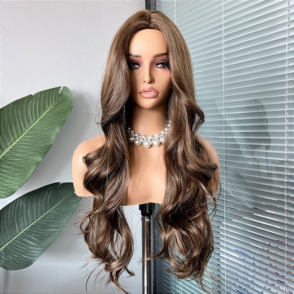 Wig Jade Castanho Natural Bege