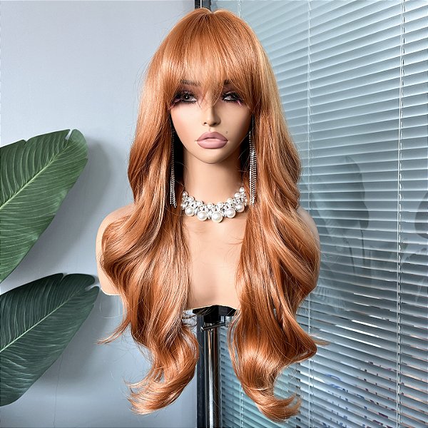 Wig Jade Ruivo Mel Acobreado