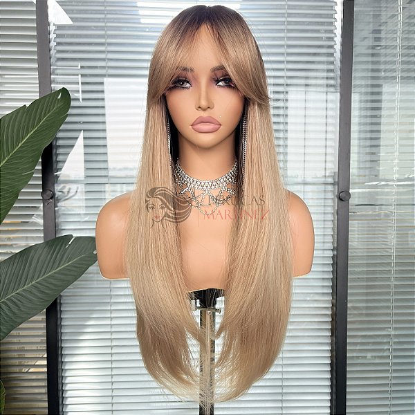 Wig Melissa Loiro Bege Médio