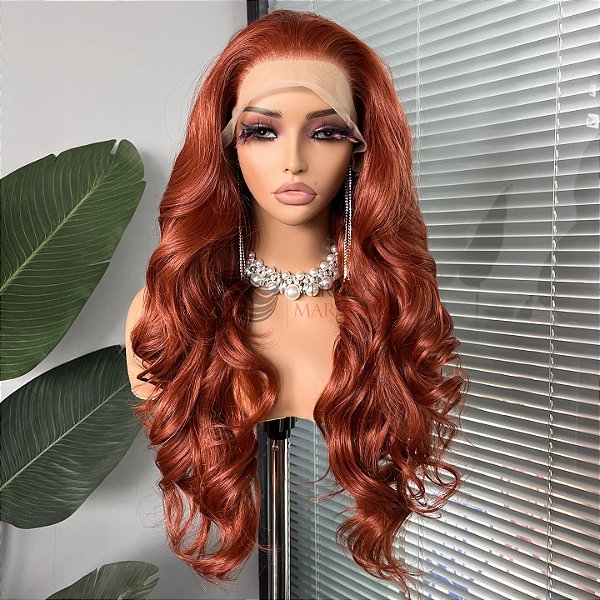 FULL LACE FRONT JADE RUIVO ACOBREADO INTENSO 13 X 6