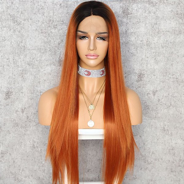 LACE FRONT MELISSA RUIVA COM RAIZ