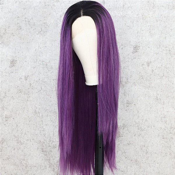 LACE FRONT MELISSA ROXO PROFUNDO COM RAIZ