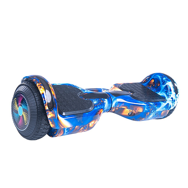 Hoverboard Infantil 6.5" com Luzes LED, Bluetooth e Bateria de Longa Duração Rosa e Azul